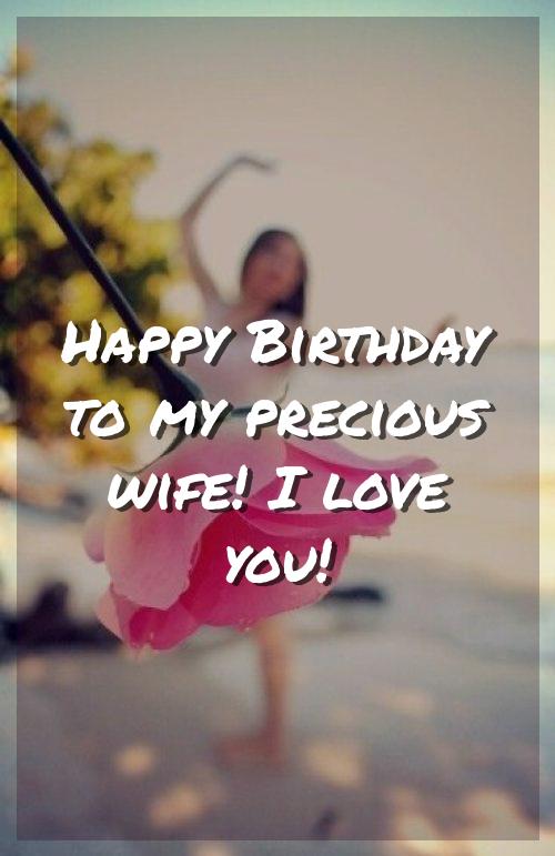 wishing a happy birthday to my wife